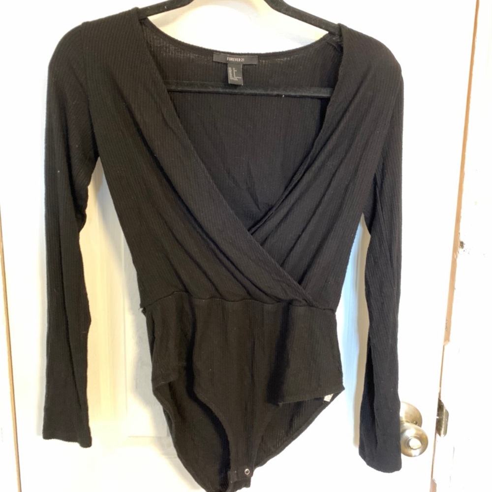 Deep V-Neck Bodysuit